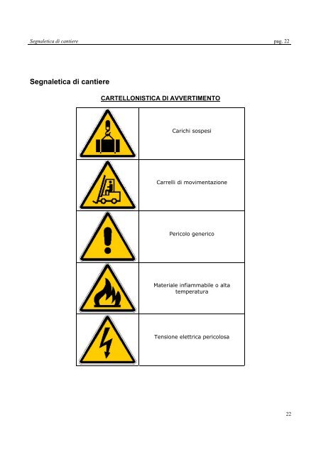 PIANO DI SICUREZZA E COORDINAMENTO - Comune di Montale