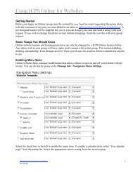 Using JCPS Online for Websites