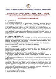 regolamento di conciliazione - Camera di Commercio di Monza e ...