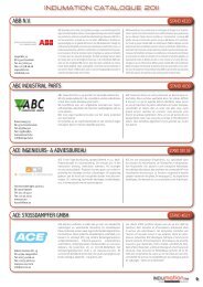 indumation catalogue 2011 abb nv abc industrial parts ace ... - Fimop