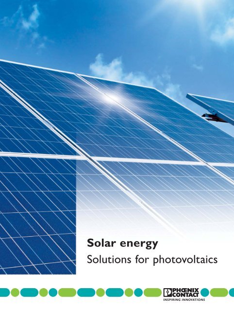 Solar energy Solutions for photovoltaics
