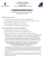 Candidature Ã  une admission en 2 annÃ©e Instructions pour la ... - IFMA