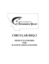 Montana DEQ - Circular DEQ 2 - Design Standards for ... - Force Flow