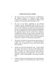 guidelines for authors - The Nigerian Institute of Advanced Legal ...