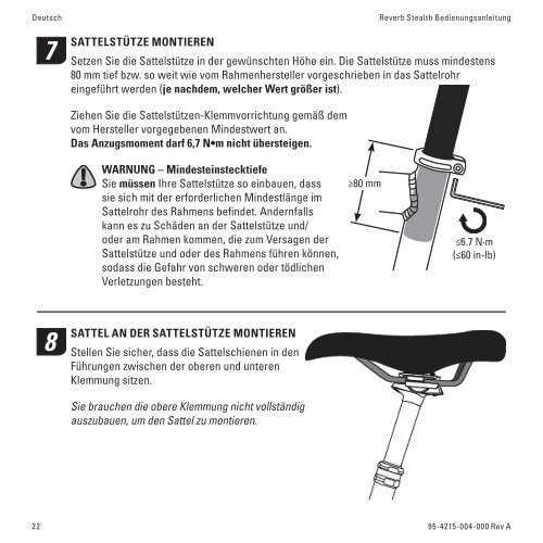 Reverb Stealth Height Adjust Seatpost User Manual - YT Industries