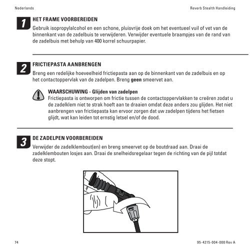 Reverb Stealth Height Adjust Seatpost User Manual - YT Industries