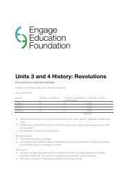 Unit 3 & 4 History: Revolutions - Practice Exam - Engage Education ...