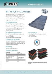 MetroBondÃ‚Â® Takpanner - coBuilder