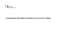 plan nabave hrvatskih autocesta doo za 2012. godinu - HAC