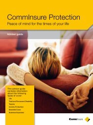 CommInsure Protection Adviser Guide 270910 - riskinfo