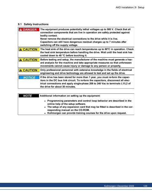 AKDâ¢ Installation Manual - TG Drives