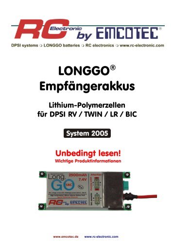 LONGGOÂ® EmpfÃ¤ngerakkus - Emcotec