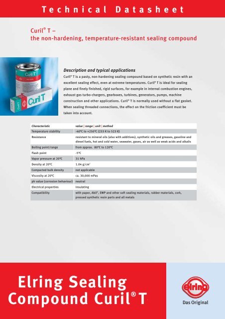 649 Datenblatt Curil T GB - Elring