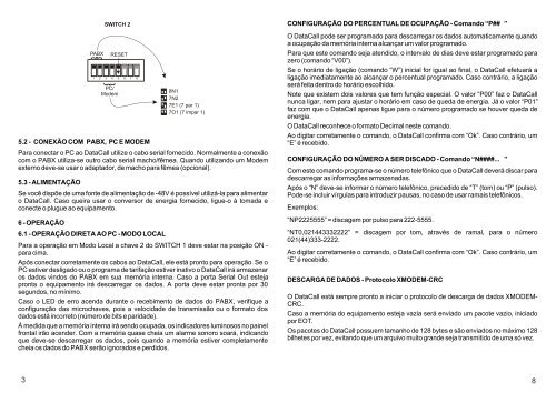 Manual de InstalaÃ§Ã£o e OperaÃ§Ã£o Manual de InstalaÃ§Ã£o e ... - Identech