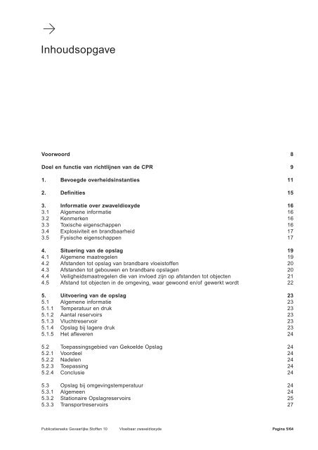 Vloeibare zwaveldioxide: opslag en gebruik - Publicatiereeks ...