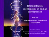 Immunological mechanisms in human reproduction - itslearning