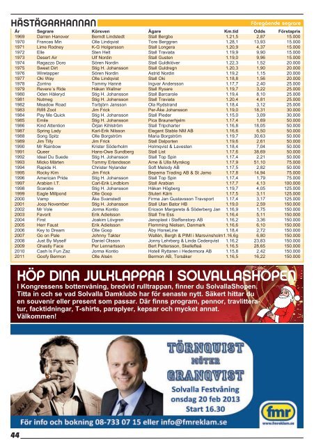 23 december - Solvalla