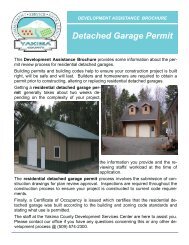 Garage Permit Package - Yakima County