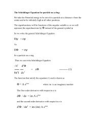 SchrÃ¶dinger Equation for Particle in Ring