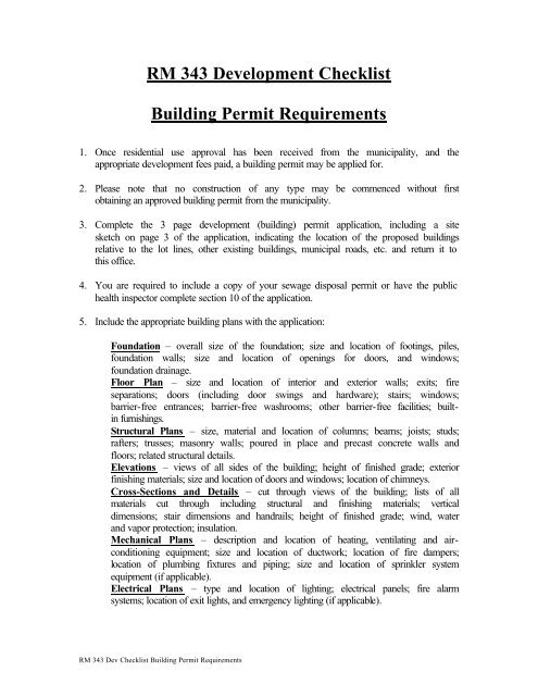 Residential building permit