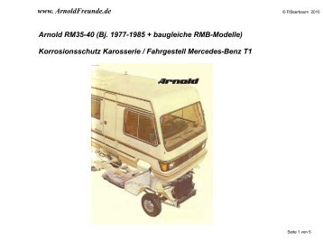 Arnold RM35-40 (Bj. 1977-1985 + baugleiche ... - Arnold-Freunde