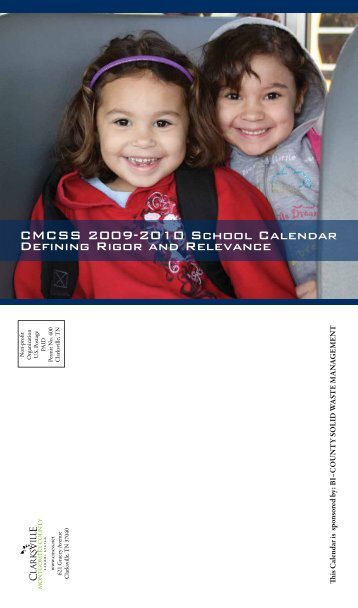 CMCSS 2009-2010 School Calendar Defining Rigor and Relevance
