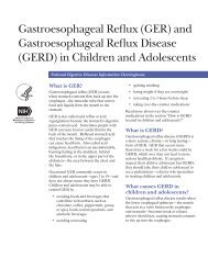 Gastroesophageal Reflux in Children and Adolescents - National ...