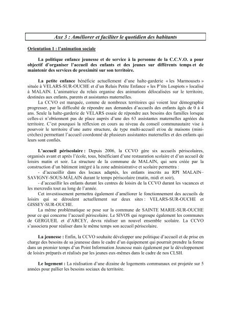 CACO vallÃ©e de l'ouche - Conseil gÃ©nÃ©ral de CÃ´te-d'Or