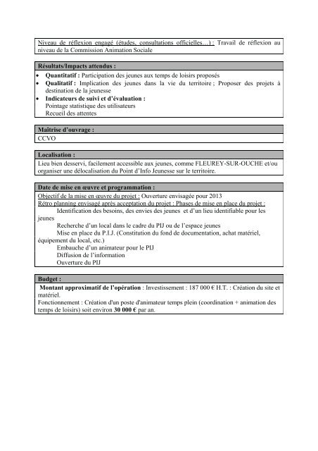 CACO vallÃ©e de l'ouche - Conseil gÃ©nÃ©ral de CÃ´te-d'Or