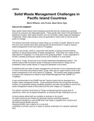 Solid Waste Management Challenges in Pacific Island Countries