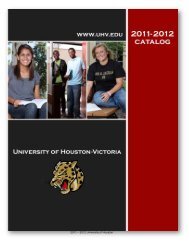 2011 â 2012 University of Houston - University of Houston-Victoria