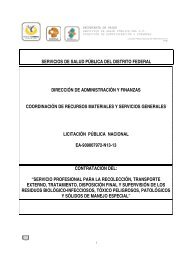 servicios de salud pública del distrito federal dirección de ...