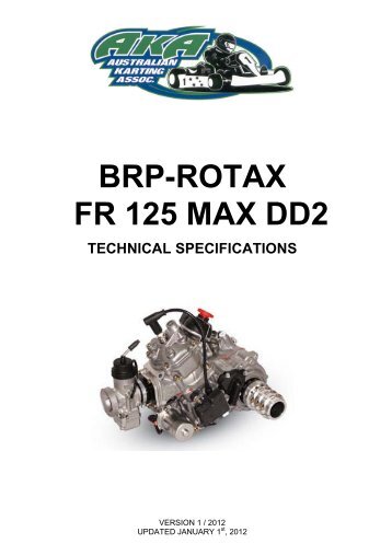 BRP-ROTAX FR 125 MAX DD2 - Australian Karting Association