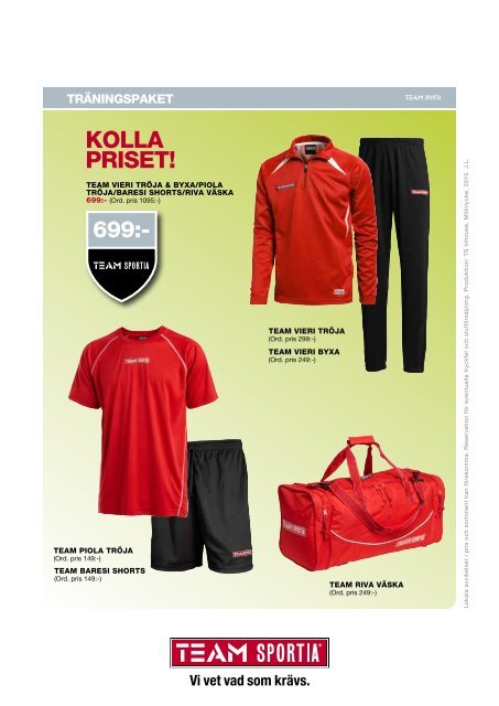 FOTBOLL HANDBOLL - Team Sportia Birsta