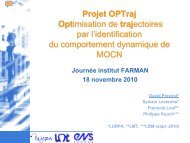 Projet OPTRAJ - Institut Farman