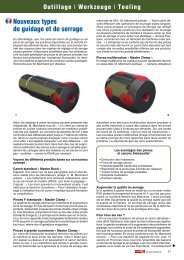 Nouveaux types de guidage et de serrage