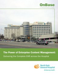 The Power of Enterprise Content Management: - HIMSS - Media Kit