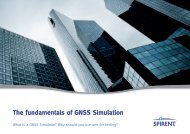 The fundamentals of GNSS Simulation