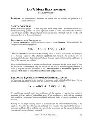 7 Mole Relationships - Faculty.chemeketa.edu