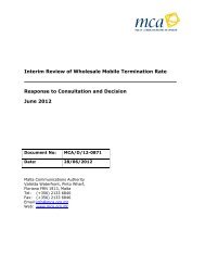 Interim Review of Wholesale Mobile Termination Rate Response to ...