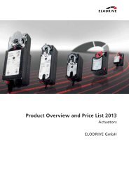 Product Overview and Price List 2013 - Elodrive