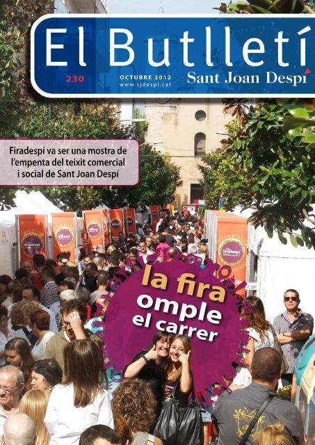 EL BUTLLETI 230, octubre 2012.pdf - Sant Joan DespÃ­