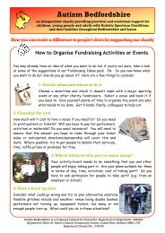 How to Organise Fundraising Activities or Events - Autism ...