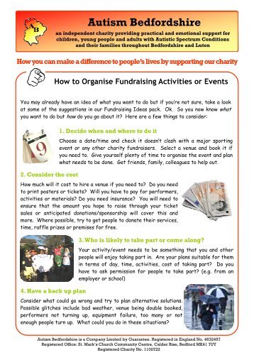 How to Organise Fundraising Activities or Events - Autism ...
