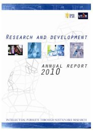 R&D Annual Report - UTAR Research Portal - Universiti Tunku ...