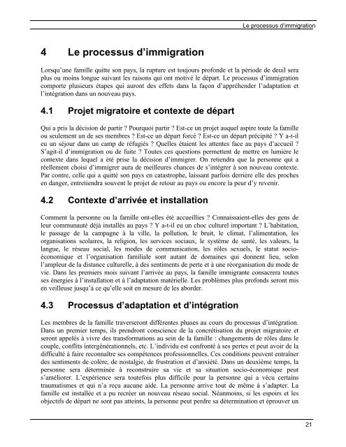 Avec les familles immigrantes - Gouvernement du Québec