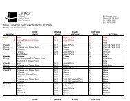 Catalog Specs Nov 2011 - Cal Door