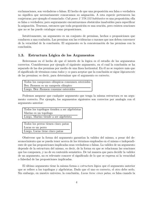 Notas para el Curso de LÃ³gica y Conjuntos - Universidad del Cauca