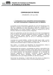 CommuniquÃ© de presse - CCI Alsace, Chambre de Commerce et d ...