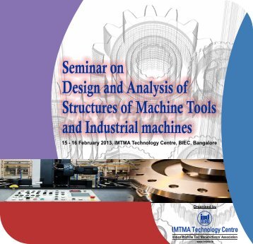 Seminar on Design and Analysis of Structures of Machine Tools and ...